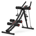 Merach Dual-Track Ab Machine in black