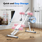 Folds flat to 19.6 by 48.4 inches for easy storage