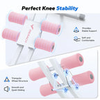 Padded knee rollers for stable, quiet gliding